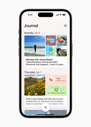 Apple-WWDC23-iOS-17-Journal-recent-activity