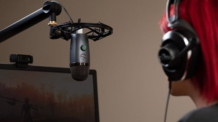 Microfone Blue Yeti Nano perfeito para criar teus Podcasts