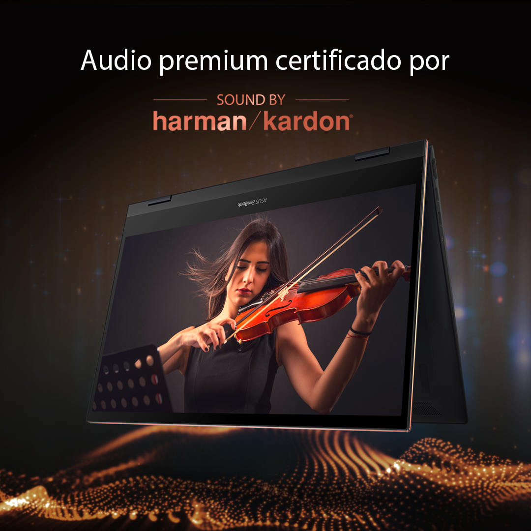 Audio Premium certificado por Harman Kardo Asus Zenbook Flip S UX371