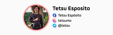 Redes sociales de Tetsu Espósito