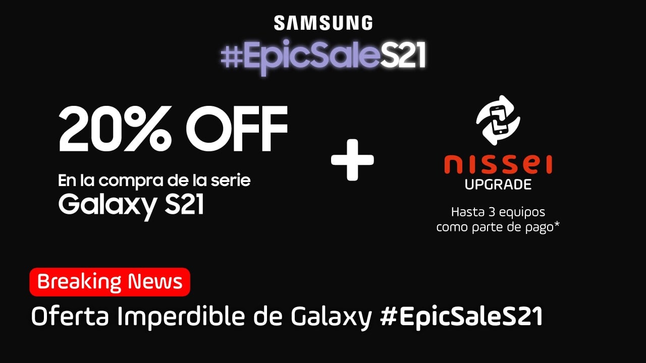 Samsung Galaxy #EpicSaleS21 con ofertas imperdibles