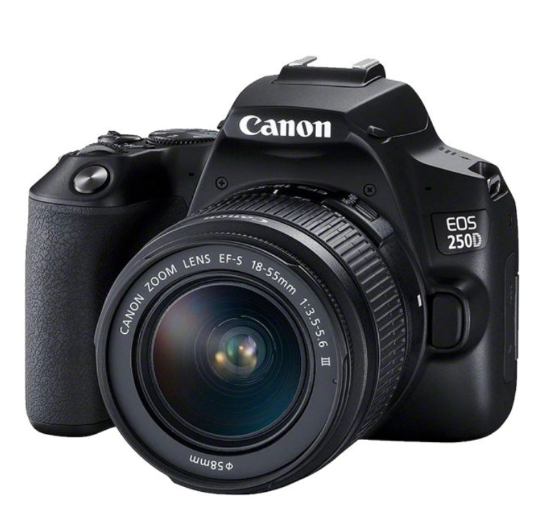 Câmera Canon EOS 250 (SL3) Kit EF-S 18-55mm F/3.5-5.6 III (Carregador Europeu)